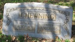 Alice Virginia <I>Woolfrey</I> Chewning 