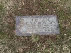 Helen Marjorie <I>Klein</I> Blaylock 