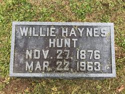 Willie Haynes Hunt 