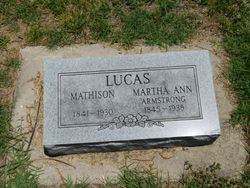 Martha Ann <I>Armstrong</I> Lucas 