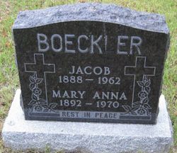 Mary Anna <I>Schaaf</I> Boechler 