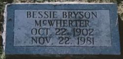 Bessie <I>Bryson</I> McWherter 