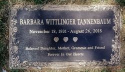 Barbara Georgine “Barbara Darrow” <I>Wittlinger</I> Tannenbaum 