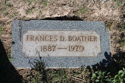 Frances Sarah “Fannie” <I>Daugherty</I> Boatner 
