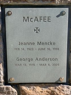 Jeanne <I>Mencke</I> McAfee 