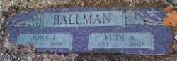 Ruth A. <I>Larson</I> Ballman 