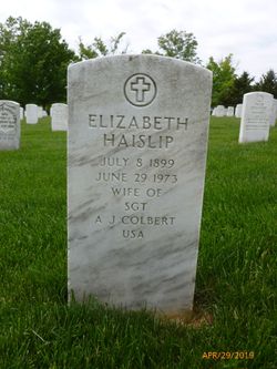 Elizabeth <I>Haislip</I> Colbert 