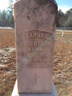 Sarah Louisa <I>Leigh</I> Robertson 