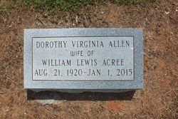 Dorothy Virginia <I>Allen</I> Acree 
