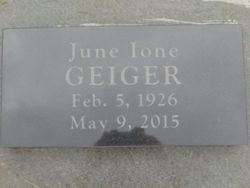 June Ione <I>Johnson</I> Geiger 