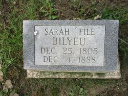 Sarah “Sally” <I>File</I> Bilyeu 