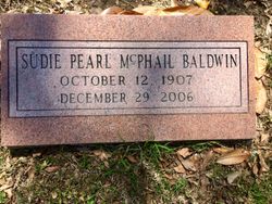 Sudie Pearl <I>McPhail</I> Baldwin 