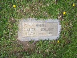 Alice Louise <I>Woods</I> Holliday 