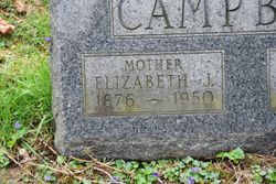 Elizabeth J “Lizzie” <I>Greenawalt</I> Campbell 