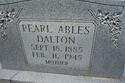 Pearl Elizabeth <I>Ables</I> Dalton 
