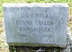 Frances Mary “Fanny” <I>Taylor</I> Fangboner 