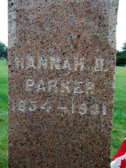 Hannah Parker <I>Archibald</I> Dickson 