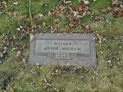 Mary Anna “Annie” <I>Merry</I> Higham 