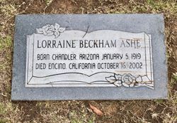 Lorraine <I>Beckham</I> Ashe 