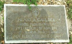 Pvt Henry Albert Caulder 