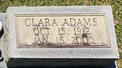 Clara Bell <I>Roberts</I> Adams 