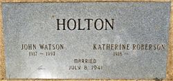 John Watson Holton 