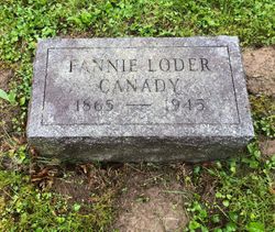 Frances H. “Fannie” <I>Loder</I> Canady 
