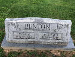 Anna M <I>McCutchan</I> Benton 
