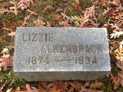 Elizabeth “Lizzie” <I>Chubb</I> Alkenbrack 