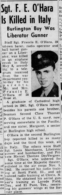 S/Sgt. Francis E. O'Hara Jr.
