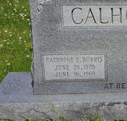 Catherine Elizabeth <I>Burris</I> Calhoun 
