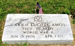 Carrie Lucille <I>Hamilton</I> Amos 