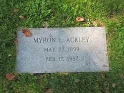 Myron L Ackley 