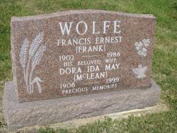 Dora Ida May <I>McLean</I> Wolfe 