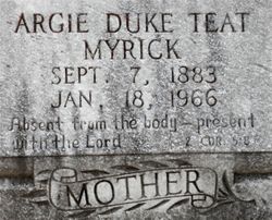 Argie <I>Duke</I> Myrick 