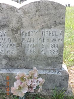 Nancy Ophelia <I>Bradley</I> Pedigo 