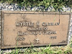 Mrs Myrtle Margaret <I>Cline</I> Carman 