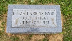 Eliza Penelope “Liza” <I>Larkins</I> Hyde 