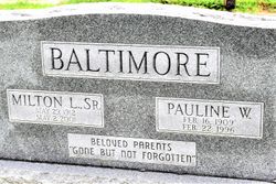 Pauline <I>Wallace</I> Baltimore 