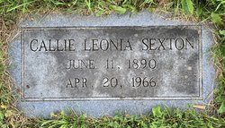 Callie Leona <I>Thompson</I> Sexton 