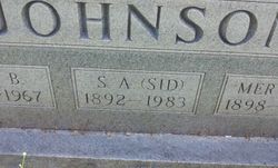 Sidney A. “Sid” Johnson 