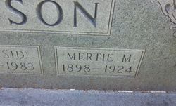 Myrtle Mae “Mertie” <I>Grissom</I> Johnson 