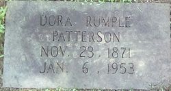 Dora Anna <I>Rumple</I> Patterson 