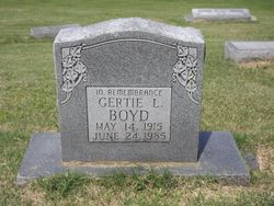Gertie L Boyd 