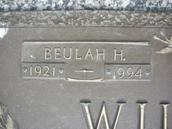 Beulah Helena <I>Hays</I> Williams 