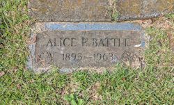 Alice P <I>Thompson</I> Battle 