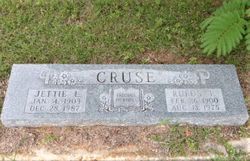 Jettie Lee <I>Dudley</I> Cruse 
