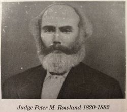 Judge Peter Monroe Rowland 
