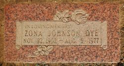 Jeanne Zona <I>Johnson</I> Dye 