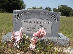 Velma Lee <I>Williams</I> Phifer 